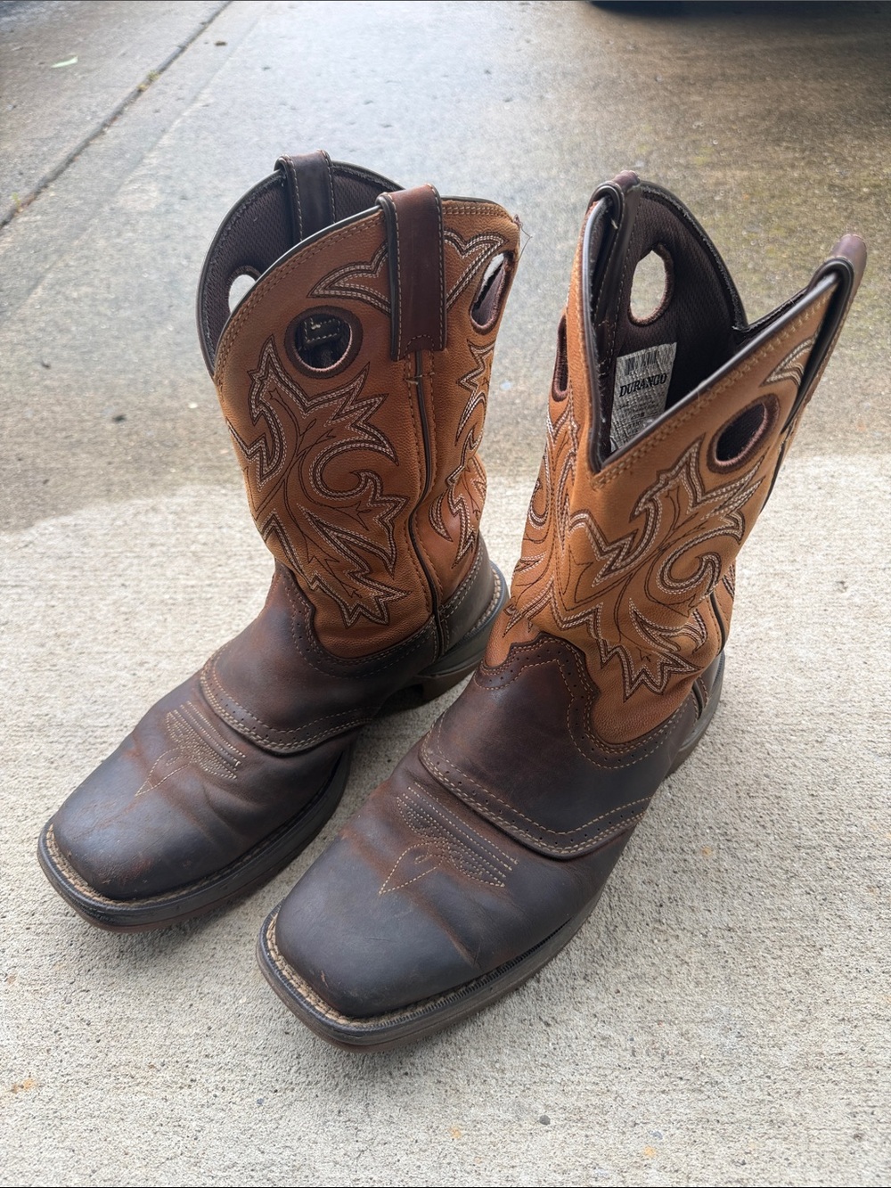 Men's Rebel By Durango Saddle Up Western Boots Size 9.5D (Style: DB442) - Picture 8 of 10